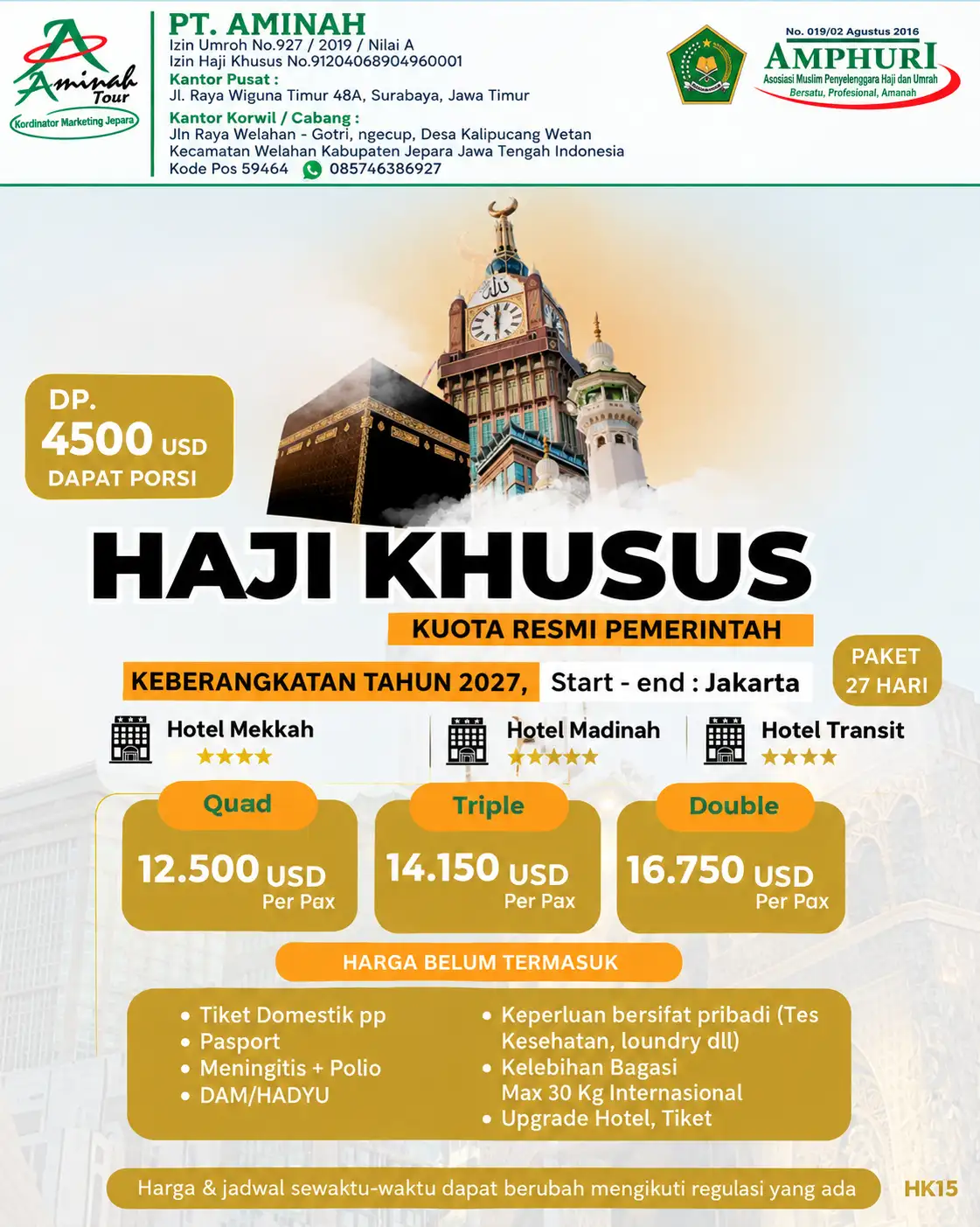 Haji Khusus 2027