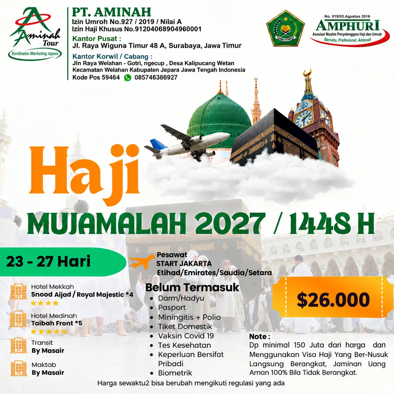 Haji Mujamalah Tahun 2027